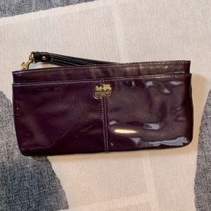 Purple Sparkle Coach Wristlet